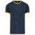 Navy Heather / Fluorescent Yellow